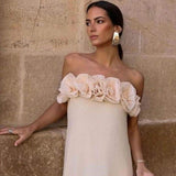 Alva Floral Knit Strapless Maxi Dress