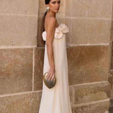 Alva Floral Knit Strapless Maxi Dress