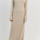 Antonia Rib Flare Maxi Knit Dress