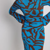 Ava Jacquard Knit Midi Dress