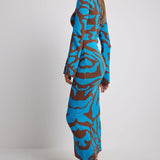 Ava Jacquard Knit Midi Dress
