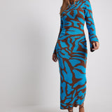 Ava Jacquard Knit Midi Dress