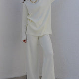 Chic High Neck Knit Sweater