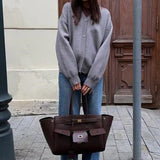 Solid Color Buttoned Sweater
