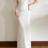 Sleeveless High Waist Maxi Dress