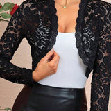 Crochet Lace Shrug Cardigan