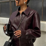 Chic Zipper Long Sleeve Jacket