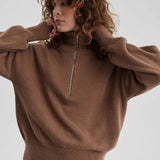 Cozy Half Zip Knit Sweater