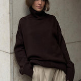 Slimming High Neck Knit Sweater