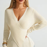 Fall/Winter Asymmetrical Knit Sweater