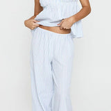 Striped Loose Cami Long Pants Two Piece Set