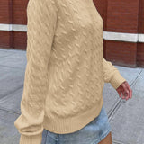 Minimalist Solid Long Sleeve Sweater