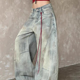 Vintage Wide Leg Light Blue Jeans