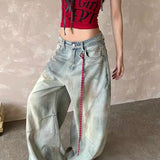 Vintage Wide Leg Light Blue Jeans