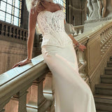 Lace Bustier Bodycon Formal Dress