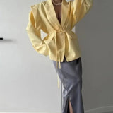 Elegant Turn-down Collar Blazer