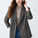 Woolen Casual Suit Blazer