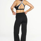 Color Block Casual Slim Three Piece Set