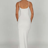 Backless Spaghetti Strap Bodycon Maxi Dress