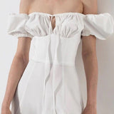 Tie Strap Split Hem Maxi Dress
