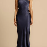 Satin One Shoulder Bodycon Formal Dress