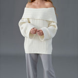 Sexy Off Shoulder Knit Sweater