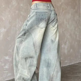 Vintage Wide Leg Light Blue Jeans