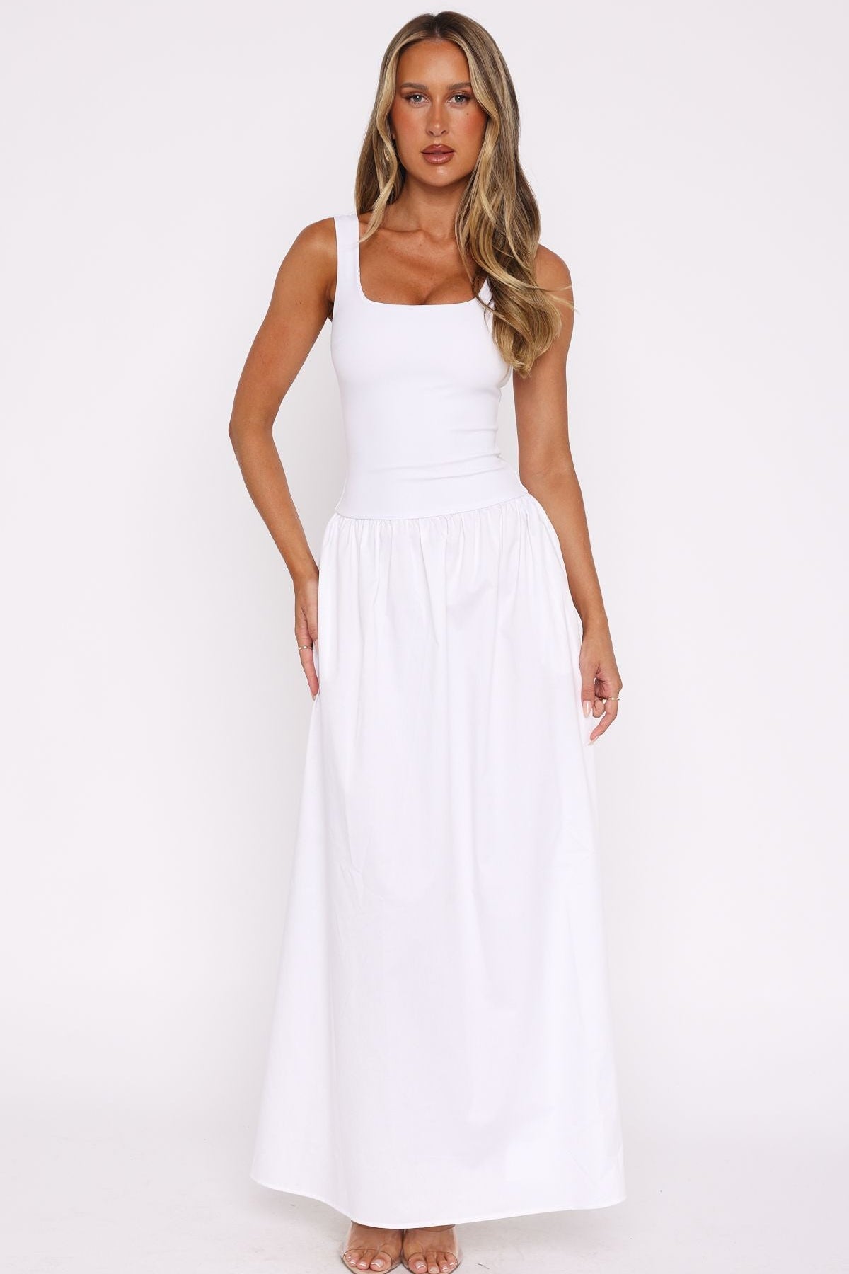 Summer Delight Maxi Dress White