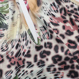 Backless Neck Print Spice Girl Hollow Floral Dress