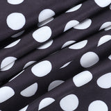 Polka Dot Ruched Halter Tie Back Crop Top