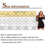 Women Bodycon Dress Slim Sheath Mesh Long Sleeve Dress