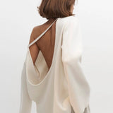Loose Fit Backless Sweater