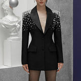 Heavy Beaded Statement Design Blazer