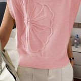 Casual Short Sleeve Knit Sweater