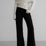 Sexy Off Shoulder Ribbed Sweater