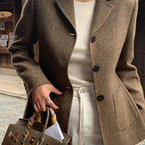 Slim Wool Coat Blazer