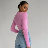 Slim Fit Polo Knit Sweater