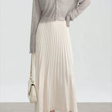 Tencel V-Neck Cropped Cardigan