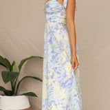 Beata Printed Strap Midi Dress
