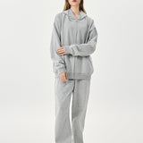 Grey Fleece Zip Up Hoodie
