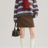 Crew Neck Colorblock Sweater