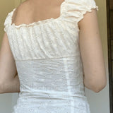 Broidered Lace Crop Blouse
