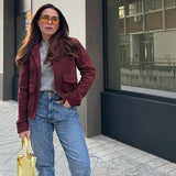 Vintage Suede Pocket Jacket