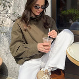 Buckle Belted Bomber Jacket