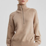 Cozy Half Zip Knit Sweater