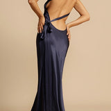 Satin One Shoulder Bodycon Formal Dress