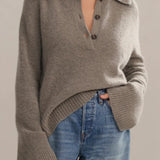 Loose Fit V Neck Knit Sweater
