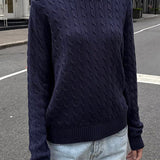 Minimalist Solid Long Sleeve Sweater