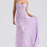 Lace Tie-Strap Romantic Maxi Dress