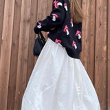 Mushroom Print Knit Sweater